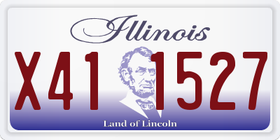 IL license plate X411527