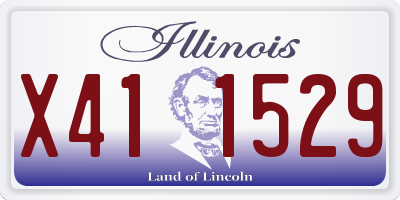 IL license plate X411529