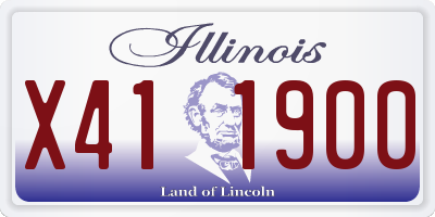 IL license plate X411900