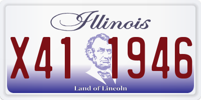 IL license plate X411946