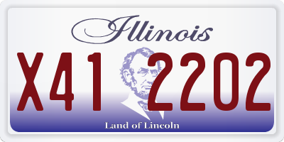 IL license plate X412202