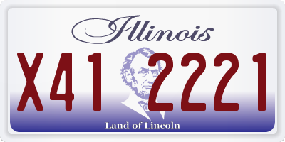 IL license plate X412221