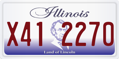 IL license plate X412270