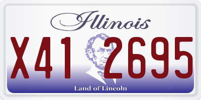 IL license plate X412695