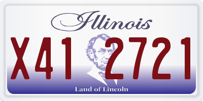 IL license plate X412721