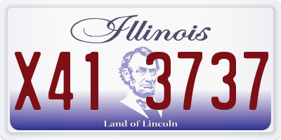 IL license plate X413737