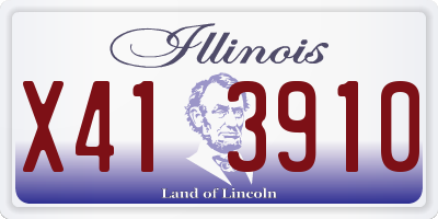 IL license plate X413910