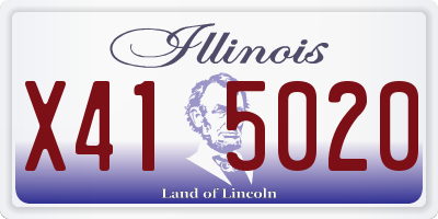 IL license plate X415020