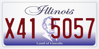 IL license plate X415057