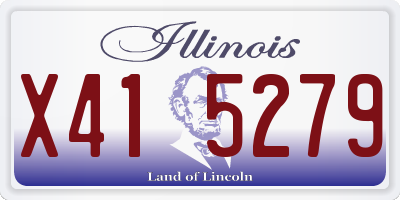 IL license plate X415279