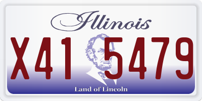 IL license plate X415479