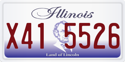 IL license plate X415526