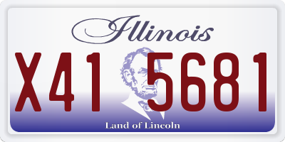 IL license plate X415681