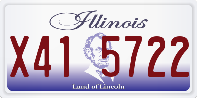 IL license plate X415722