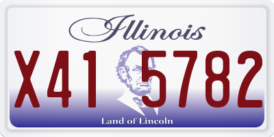 IL license plate X415782