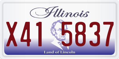 IL license plate X415837