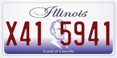 IL license plate X415941