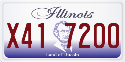 IL license plate X417200