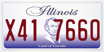 IL license plate X417660