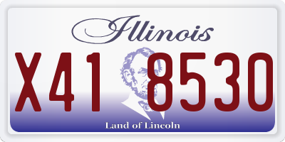 IL license plate X418530