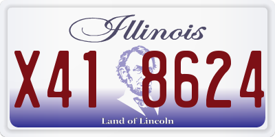 IL license plate X418624