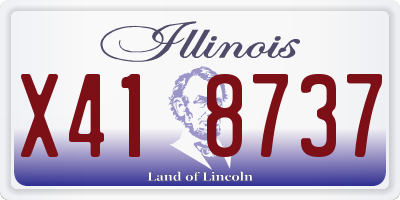 IL license plate X418737