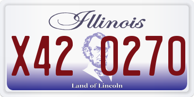 IL license plate X420270