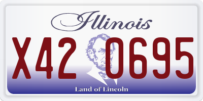IL license plate X420695