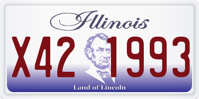 IL license plate X421993
