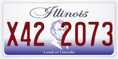 IL license plate X422073