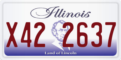 IL license plate X422637