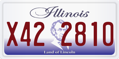IL license plate X422810