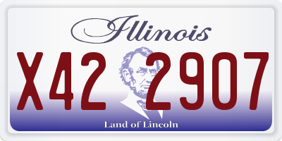 IL license plate X422907