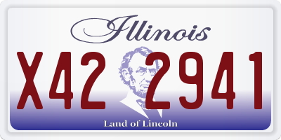 IL license plate X422941