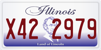 IL license plate X422979