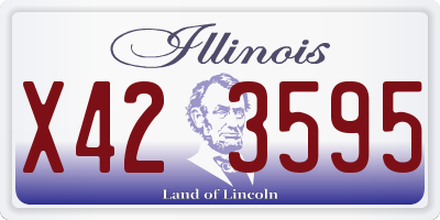 IL license plate X423595