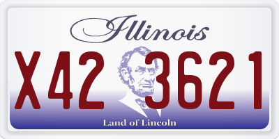 IL license plate X423621