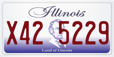 IL license plate X425229