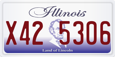 IL license plate X425306