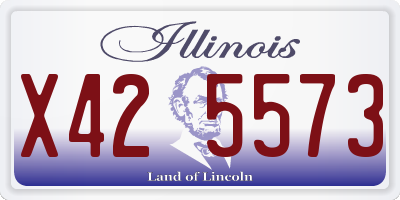 IL license plate X425573