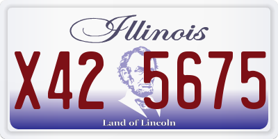 IL license plate X425675