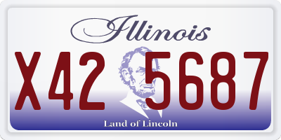 IL license plate X425687