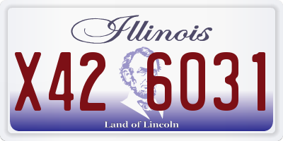 IL license plate X426031