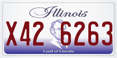 IL license plate X426263