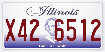 IL license plate X426512