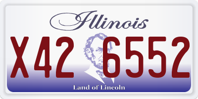 IL license plate X426552
