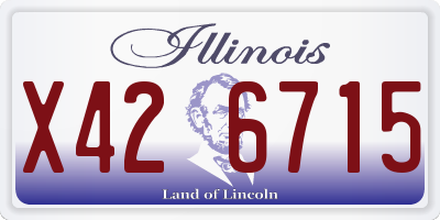 IL license plate X426715