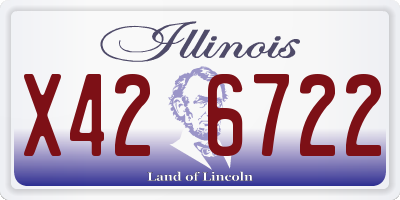 IL license plate X426722