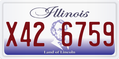 IL license plate X426759