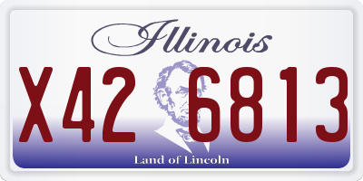 IL license plate X426813